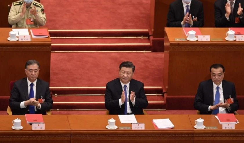 El presidente chino, Xi Jinping, en la sesión de la Asamblea Nacional Popular (ANP), Pekín. Foto: AFP