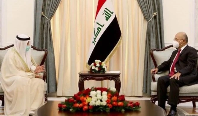  Iraq: Saleh y Al-Kazemi reciben al ministro de Relaciones Exteriores de Kuwait