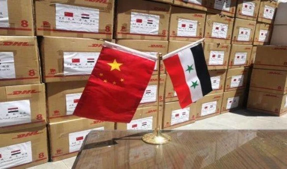Siria recibe nueva ayuda de China contra Covid-19.