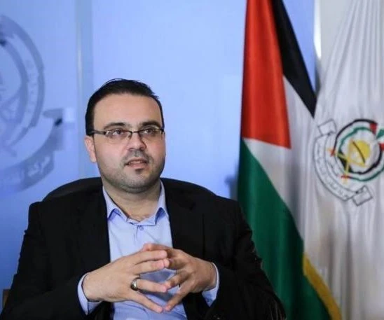 El portavoz del movimiento Hamas, Hazem Qassem.