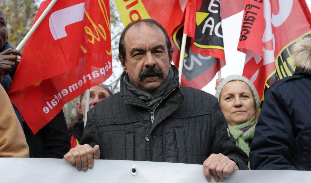 El secretario general de la Confederación General del Trabajo (CGT), Philippe Martinez.