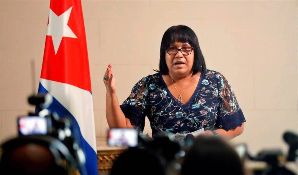 La viceministra cubana de Relaciones Exteriores, Anayansi Rodríguez Camejo.