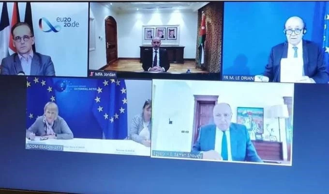 Jordania, Egipto, Francia y Alemania advierten contra plan de anexión israelí. Jordania, Egipto, Francia y Alemania advierten contra plan de anexión israelí.