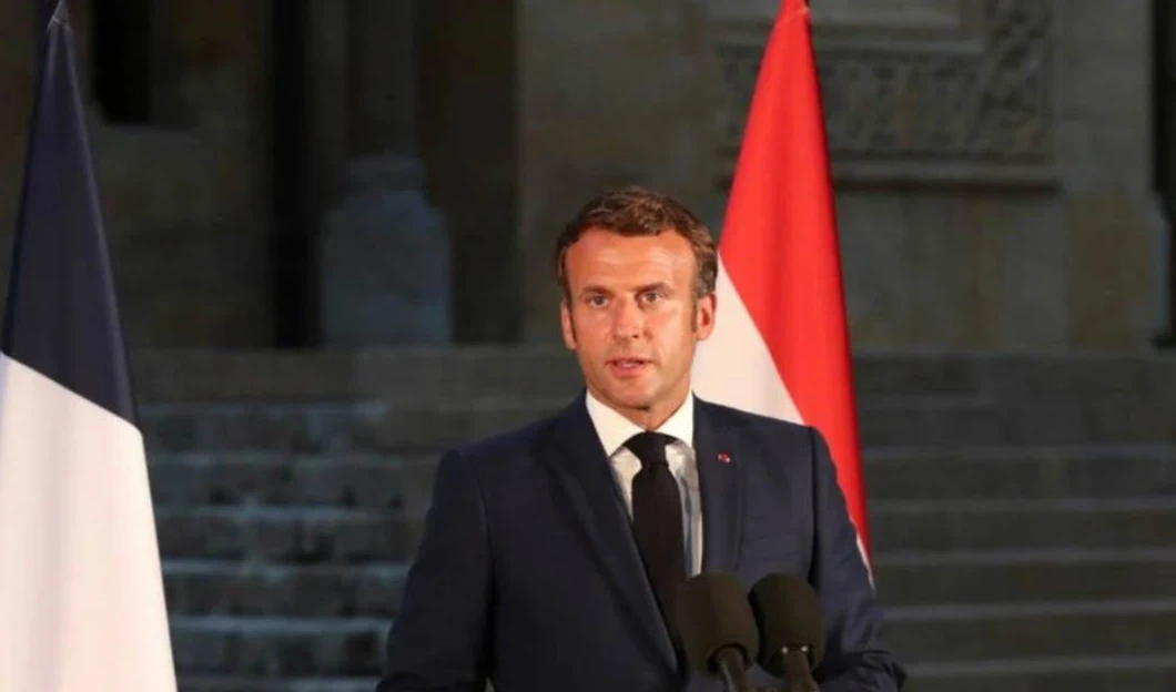 El presidente de Francia, Emmanuel Macron durante su visita al Líbano. Foto: Reuters
