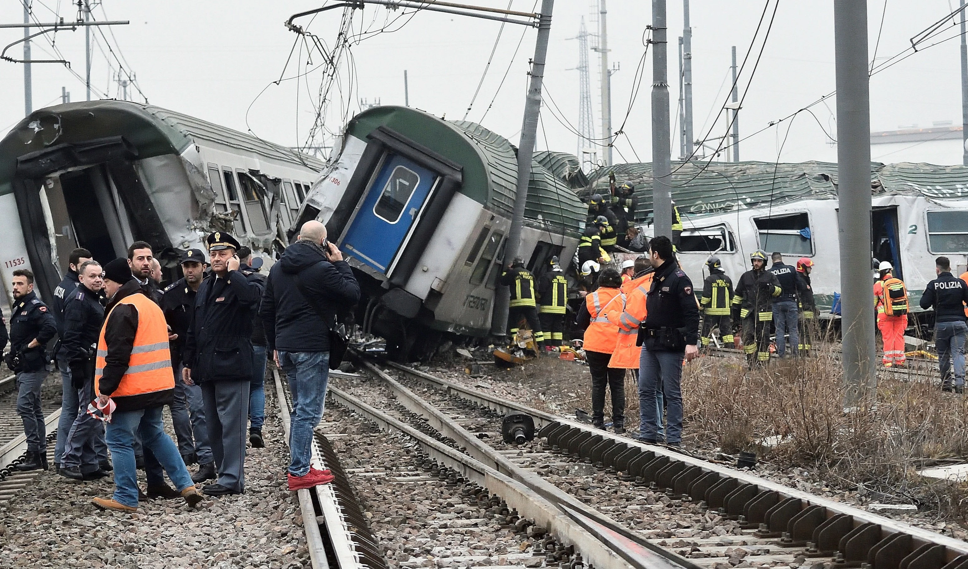 Tren se descarrila cerca de Milán.
