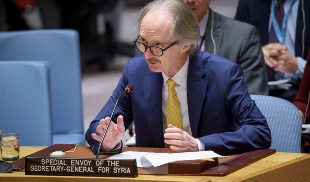 El enviado especial de Naciones Unidas para Siria, Geir Pedersen.