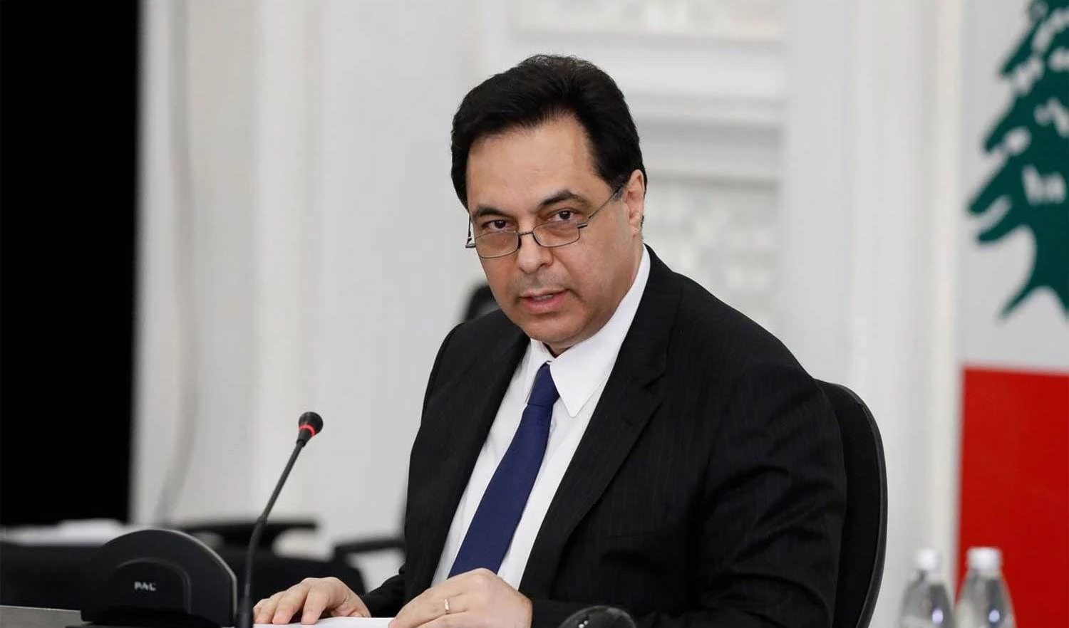 El primer ministro provisional de El Líbano, Hassan Diab.