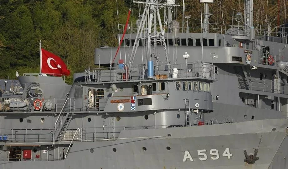 Buque de la armada turca.
