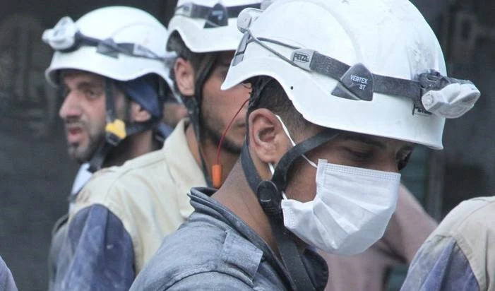 Elementos de la organización terrorista Cascos Blancos están directamente involucrados en la preparación de los sitios para los ataques.