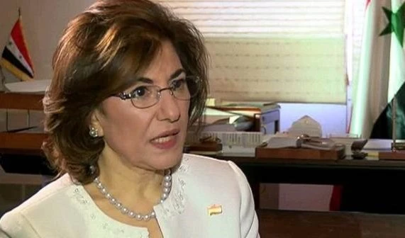 Bouthaina Shaaban, asesora política y de medios de la presidencia siria.