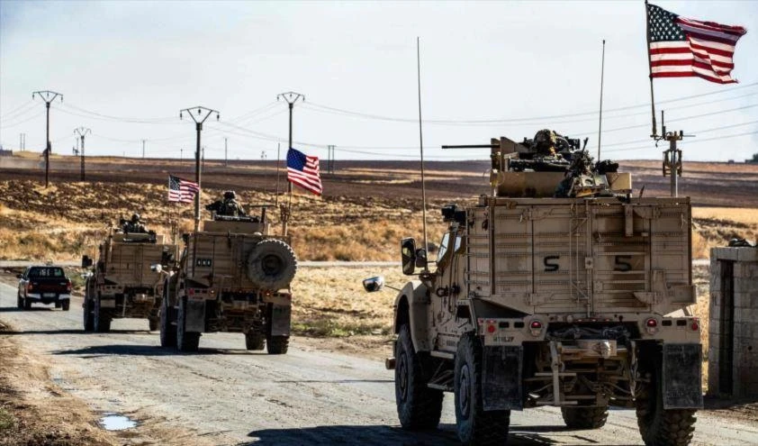 Convoy estadounidense en Siria.