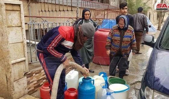 Ocupante turco persiste en su crimen contra un millón de sirios en Hasakeh.