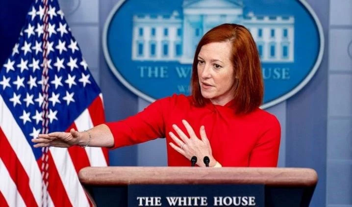 Jens Psaki, vocero de la Casa Blanca.