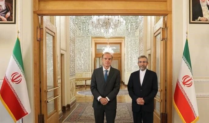 Negociador de la UE se reúne con vicecanciller iraní en Teherán.