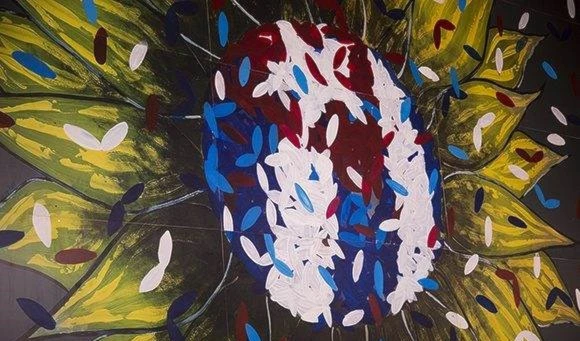 “Cachita ampara a todos los cubanos”, el mural de Michel Mirabal. Foto: Irene Pérez/ Cubadebate.