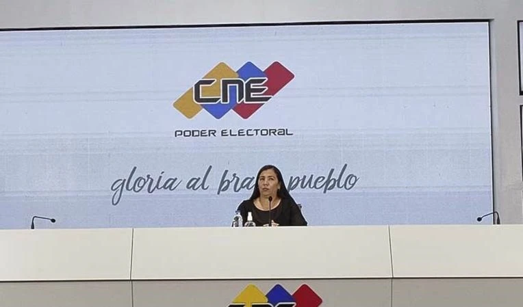 La rectora principal del Consejo Nacional Electoral de Venezuela (CNE), Tania D’ Amelio.