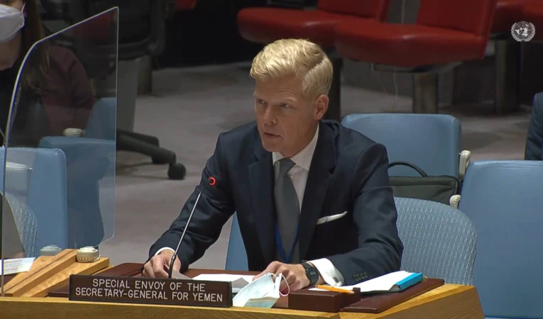 El enviado de la ONU a Yemen, Hans Grundberg.