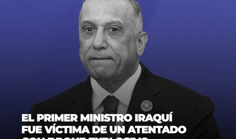 El primer ministro iraquí fue víctima de un atentado con drone explosivo