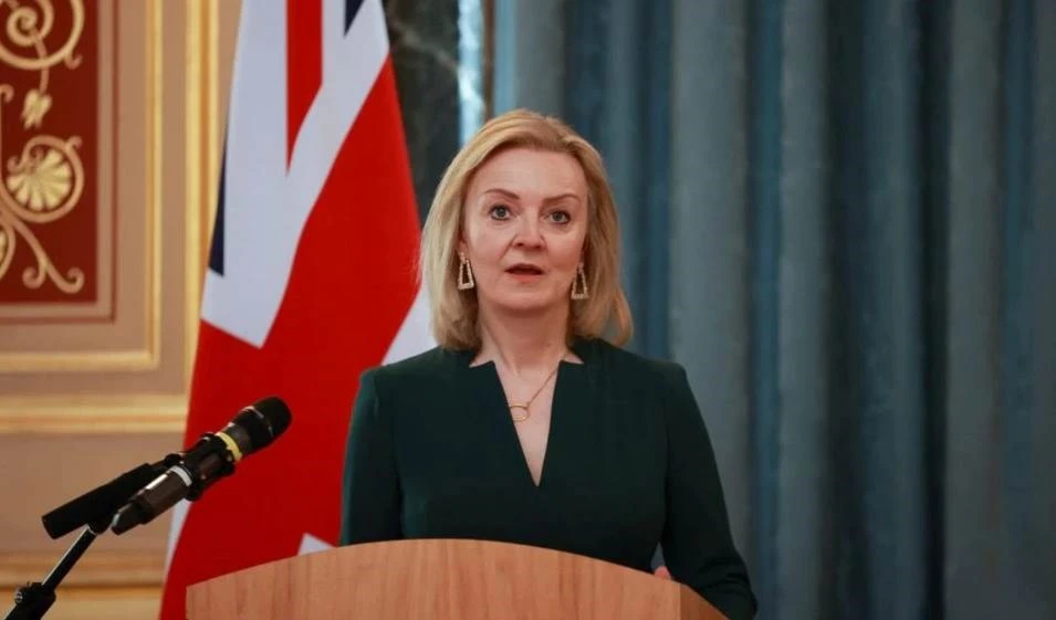 La ministra de Relaciones Exteriores británica, Liz Truss.