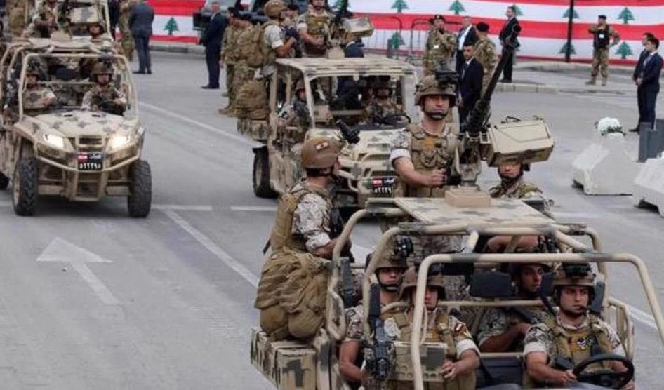 Fuerzas del Ejército libanés.