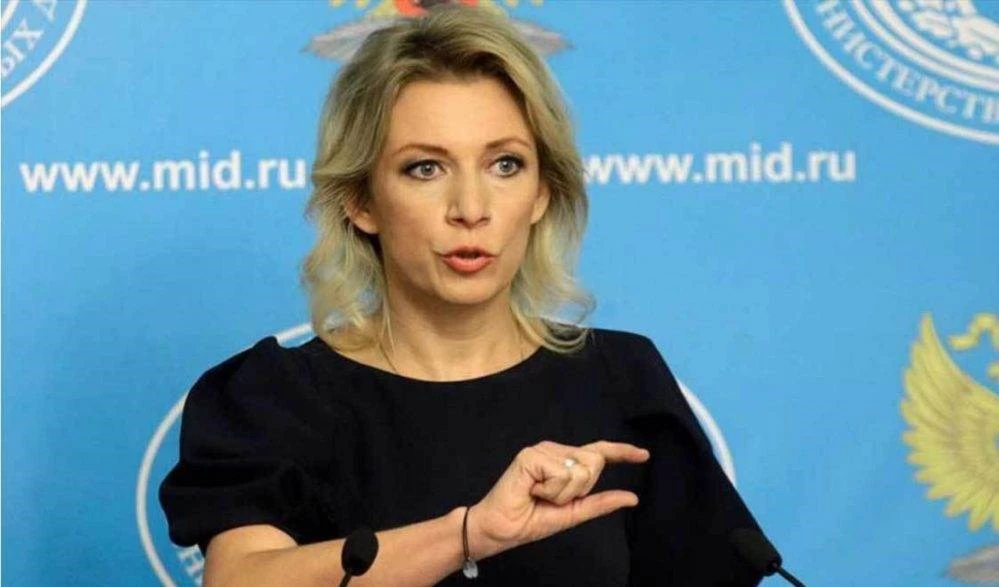 María Zajarova, vocera de la Cancillería rusa. María Zajarova, vocera de la Cancillería rusa.