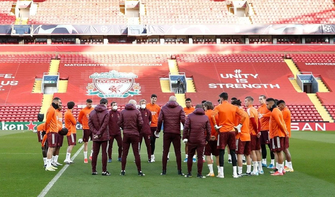 Real Madrid en Anfield por avanzar a semis de Champions (Foto: Real Madrid | Twitter) Real Madrid en Anfield por avanzar a semis de Champions (Foto: Real Madrid | Twitter)