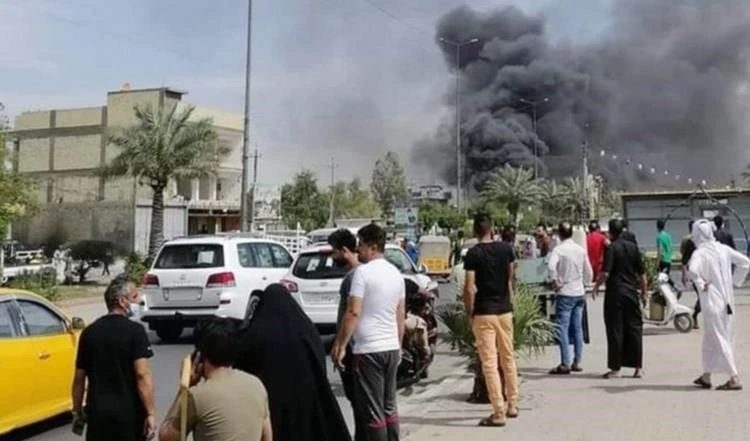 Fuerte explosión sacude en Bagdad.