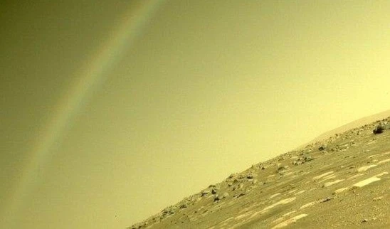 El Perserverance capta un arcoiris en Marte y la NASA explica