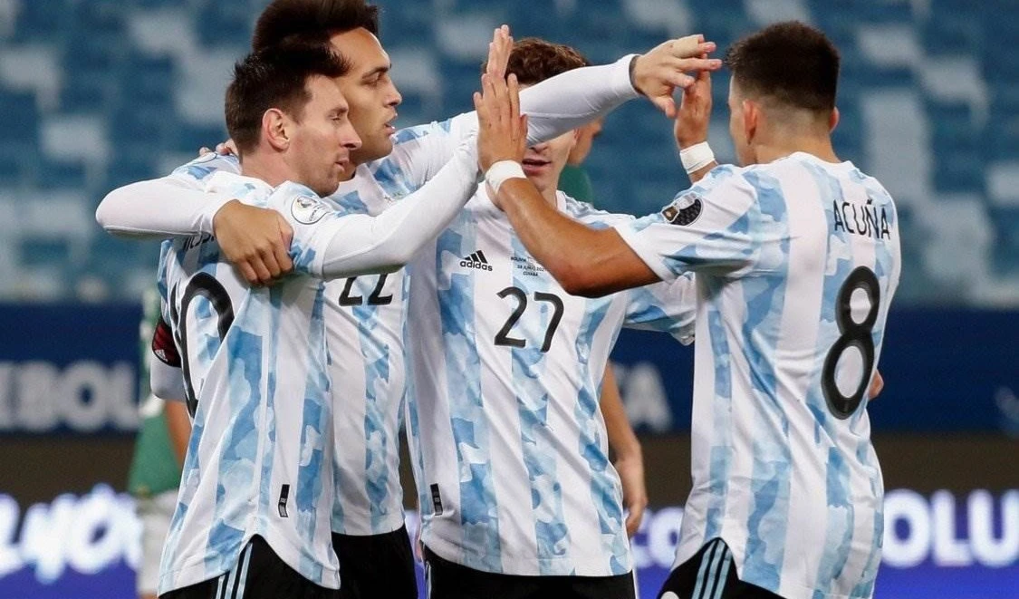 Argentina atropelló 4-1 a Bolivia en Copa América de fútbol