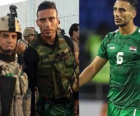 Ali Adnan Kazem... Una estrella del fútbol iraquí y un soldado en el ejército iraquí