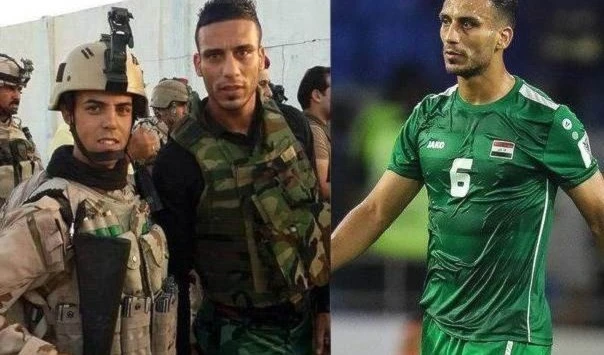 Ali Adnan Kazem... Una estrella del fútbol iraquí y un soldado en el ejército iraquí
