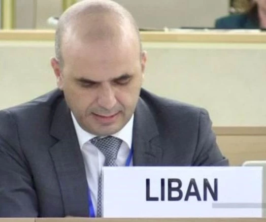 El representante de El Líbano ante las Naciones Unidas en Ginebra, Salim Badoura.
