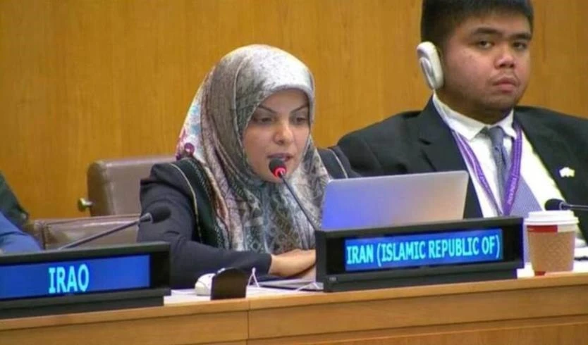 La representante iraní ante el máximo organismo mundial, Zahra Ershadi. La representante iraní ante el máximo organismo mundial, Zahra Ershadi.