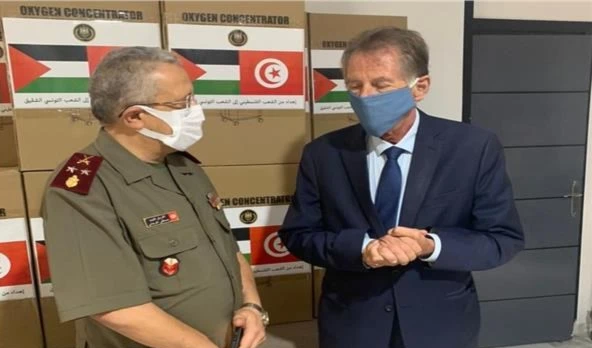 Palestina apoya a Túnez con 50 concentradores de oxígeno para enfrentar a Covid-19.