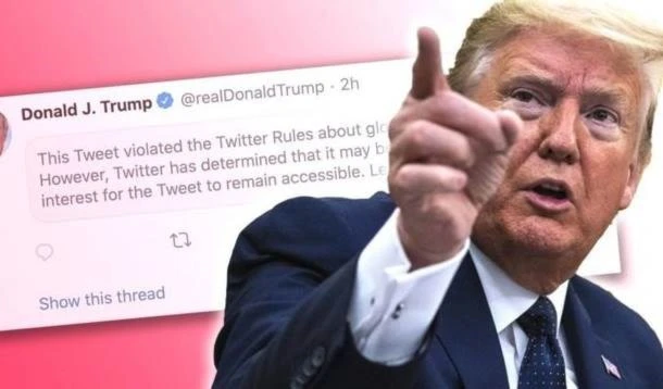 Twitter permite al Talibán, pero a mí no, dice Donald Trump.