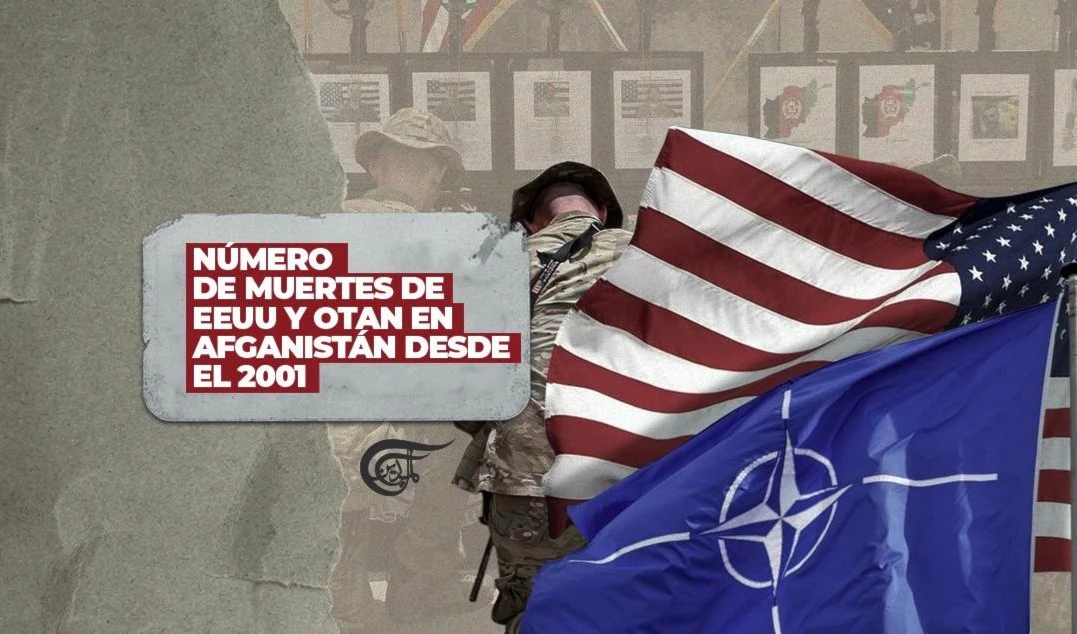 Número de muertes de EEUU y OTAN en Afganistán desde el 2001