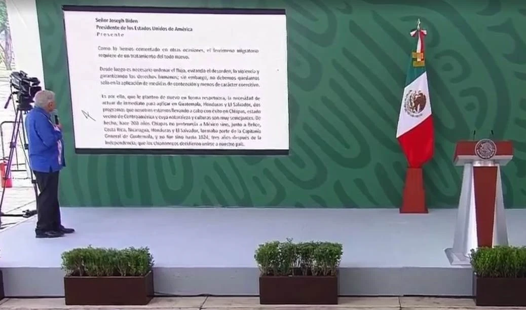 López Obrador envía carta a Biden y pide atender con urgencia crisis migratoria en Centroamérica