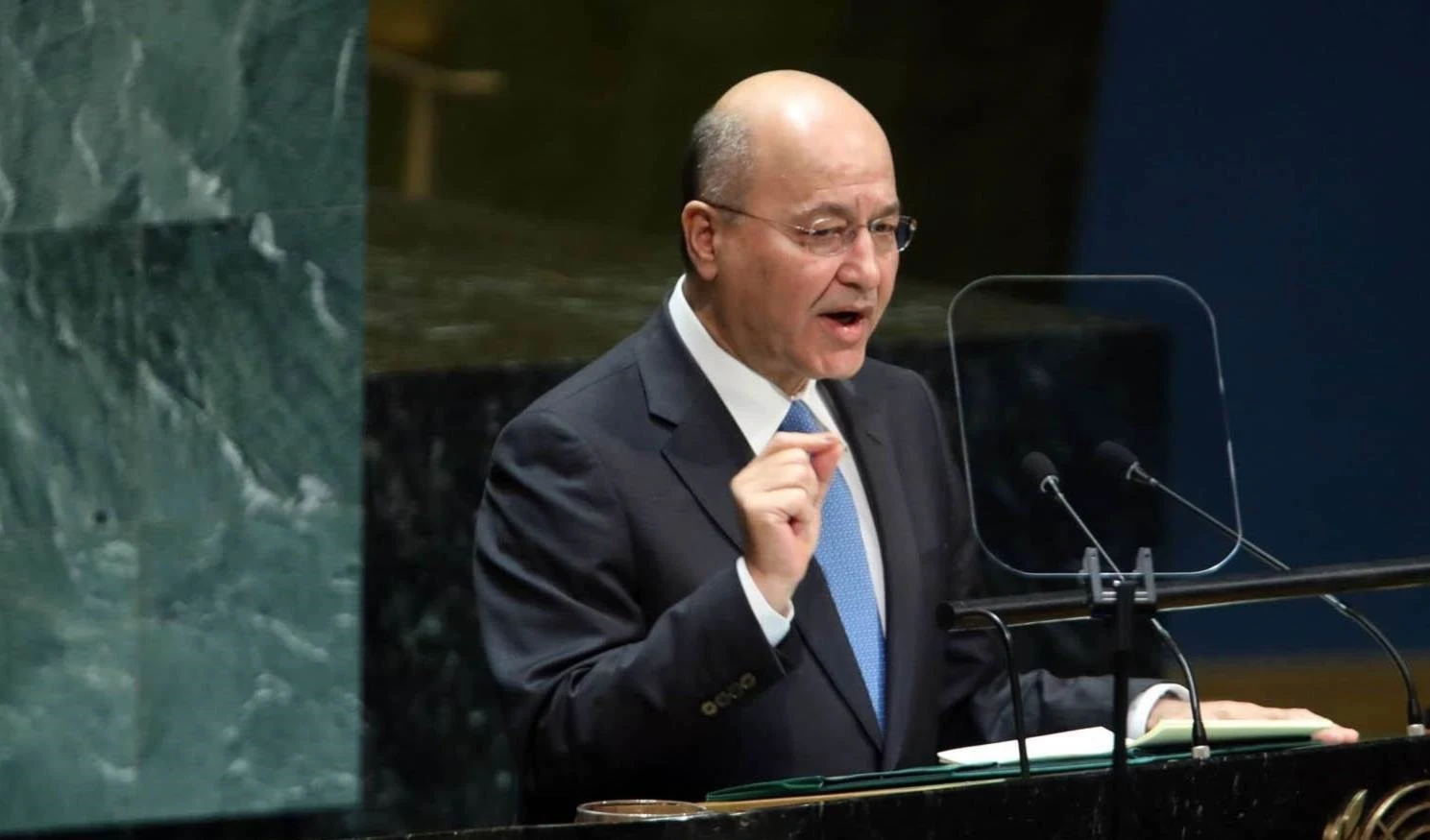 Barham Salih, presidente de Iraq.