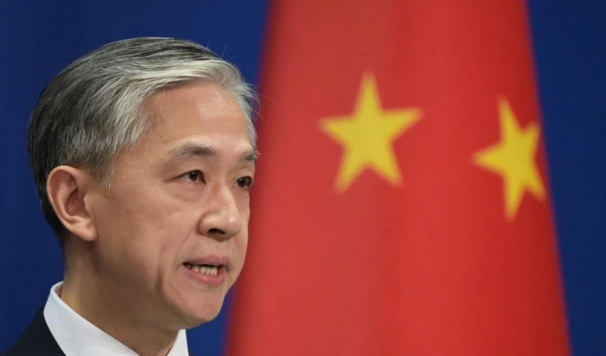 El portavoz de la Cancillería china, Wang Wenbin.