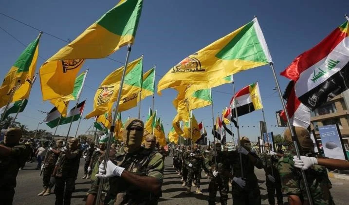 Miembros de las Brigadas de Hizbullah iraquí.