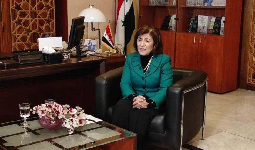Bouthaina Shaaban, asesora del presidente sirio Bashar al Assad.