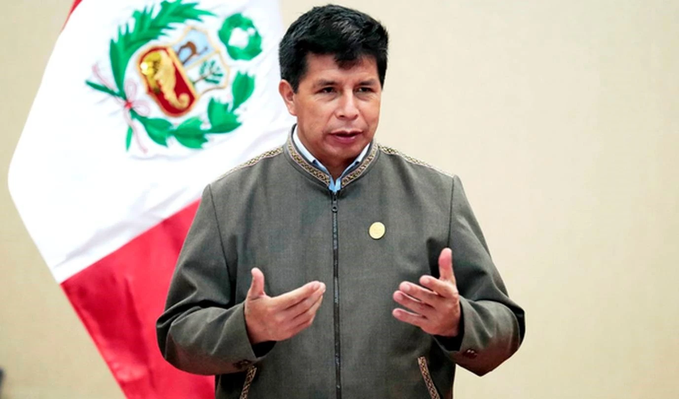 Pedro Castillo, presidente de Perú.