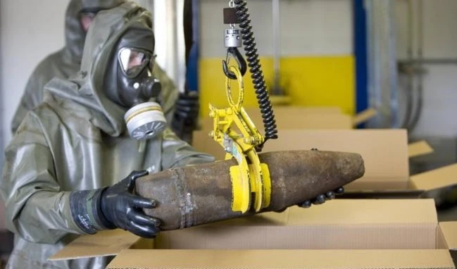 Los terroristas del Frente Al Nusra pretenden culpar a Siria del uso de estos proyectiles cargados de sustancias tóxicas.