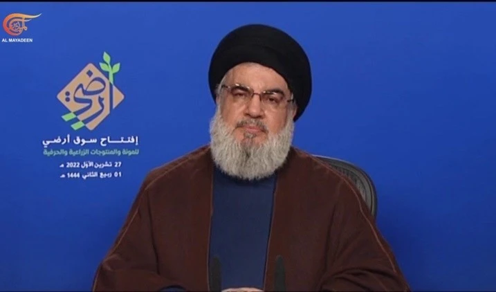 El secretario general de Hizbullah, Sayyed Hassan Nasrallah.