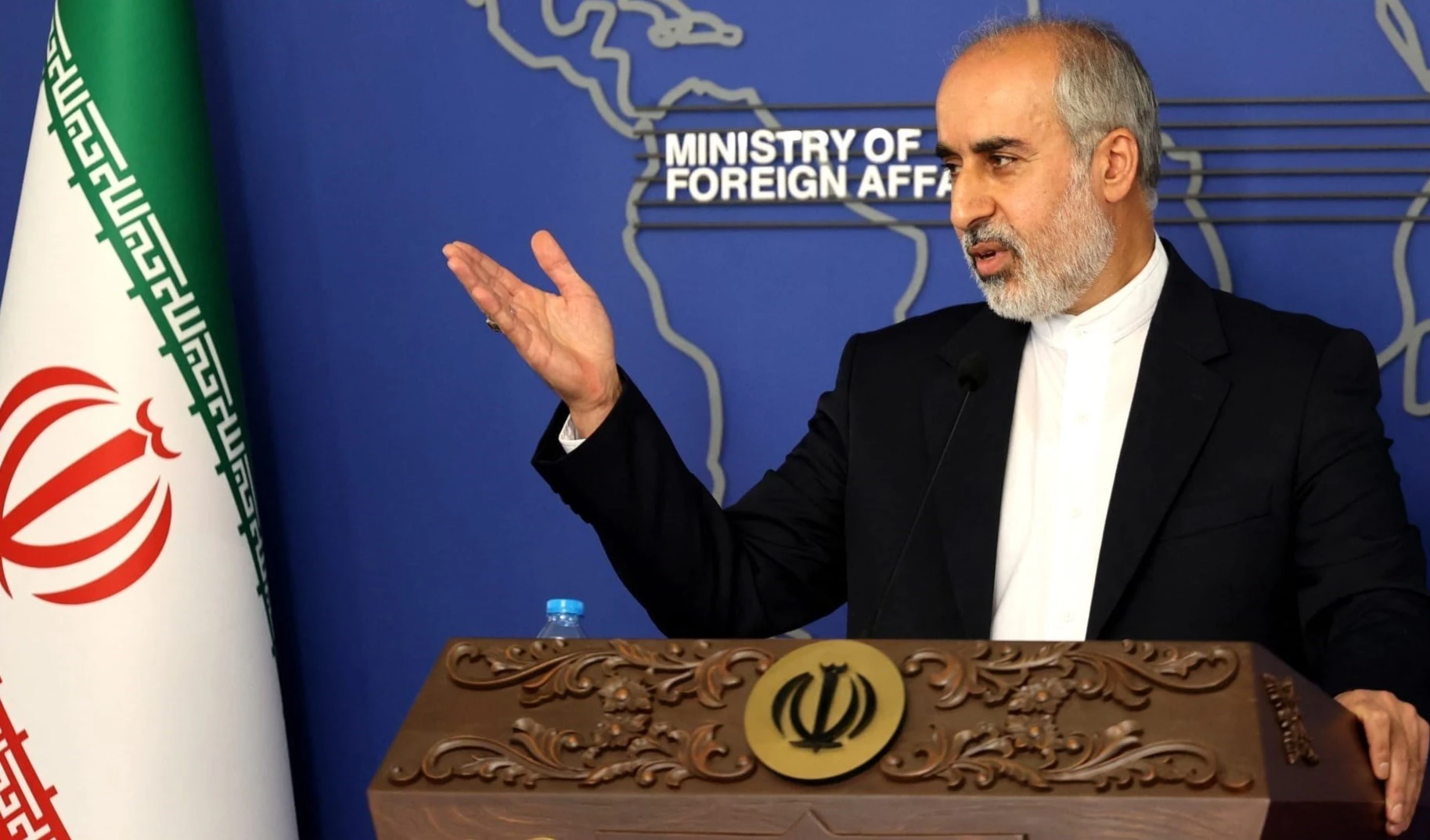 El portavoz del Ministerio de Relaciones Exteriores de Irán, Nasser Kanaani. El portavoz del Ministerio de Relaciones Exteriores de Irán, Nasser Kanaani.