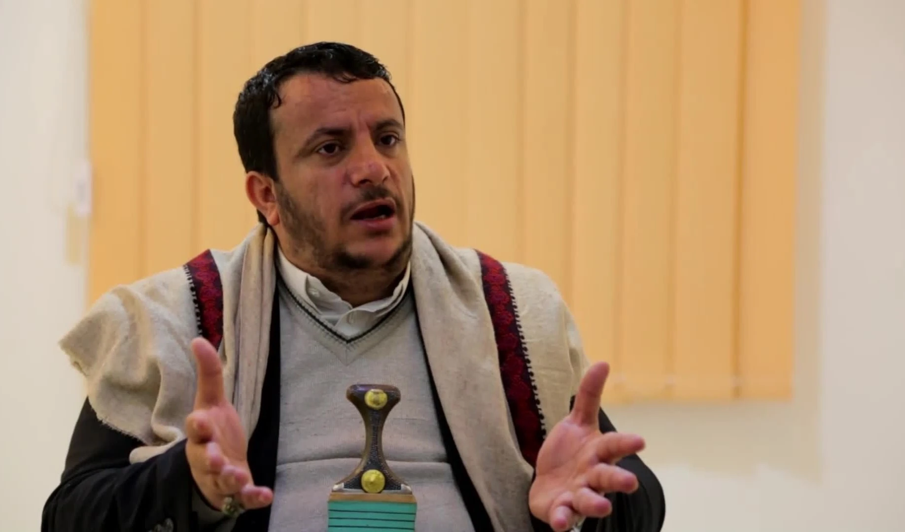 El miembro del buró político del movimiento Ansar Allah, Ali al-Qahoum. El miembro del buró político del movimiento Ansar Allah, Ali al-Qahoum.