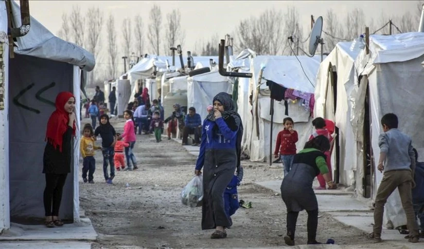 Refugiados sirios en Líbano.