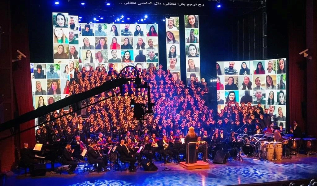 Siria celebró un concierto por la alegría y la paz Siria celebró un concierto por la alegría y la paz
