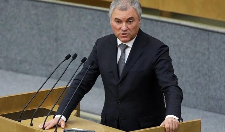 El presidente de la Duma rusa Vyacheslav Volodin.
