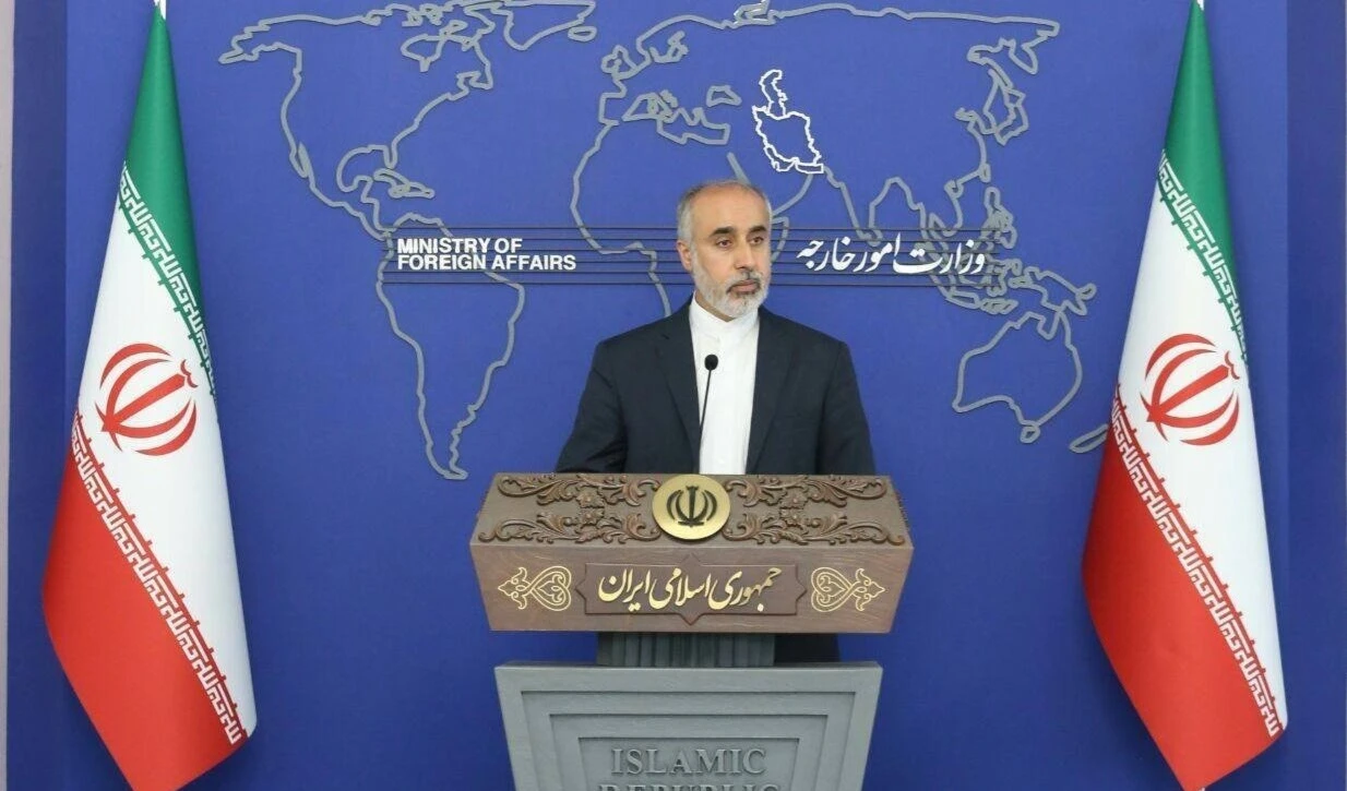 El portavoz de la cancillería iraní, Nasser Kanaani.